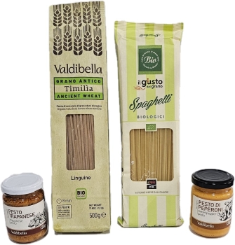 Set Pasta und Pesto